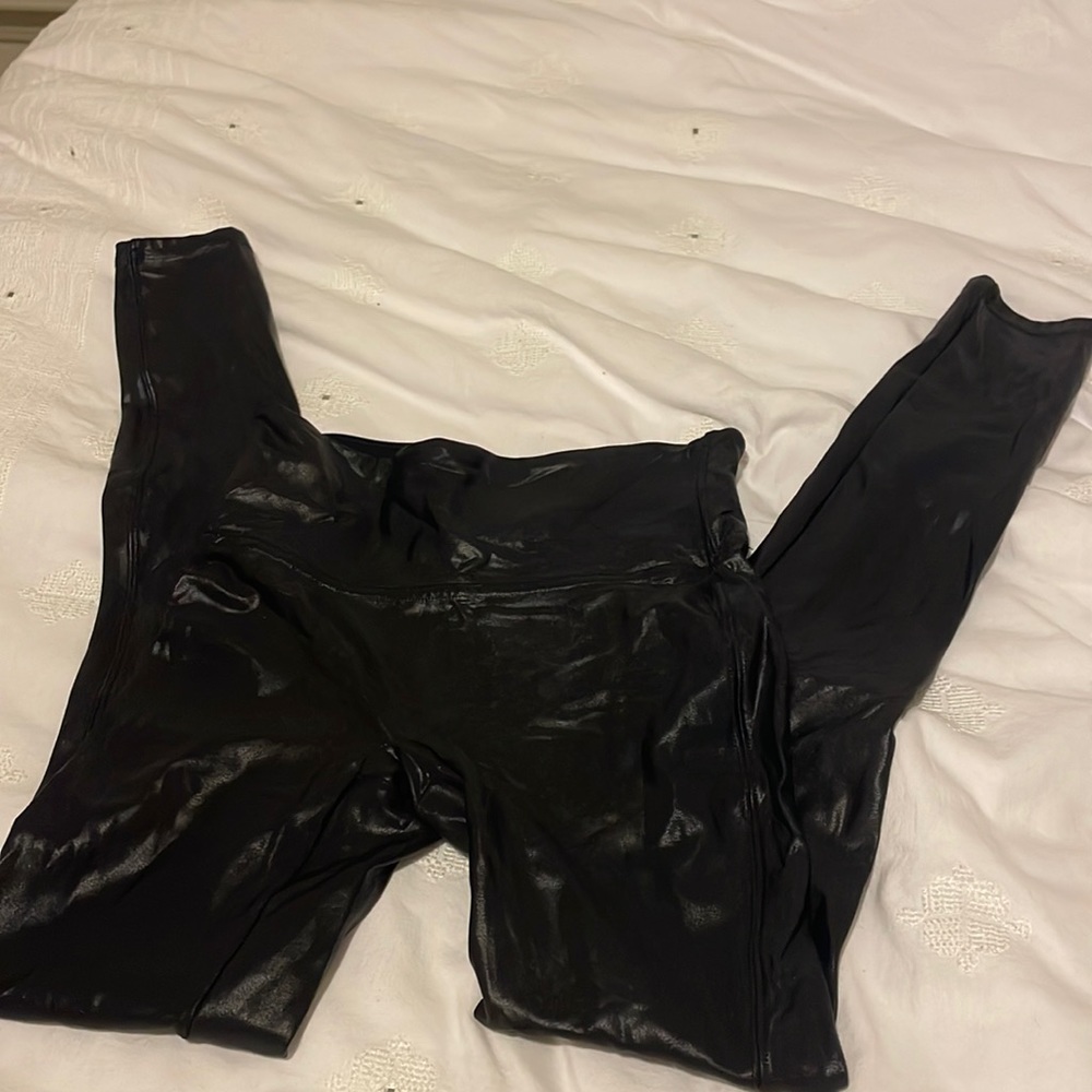 Spanx faux leather leggings
